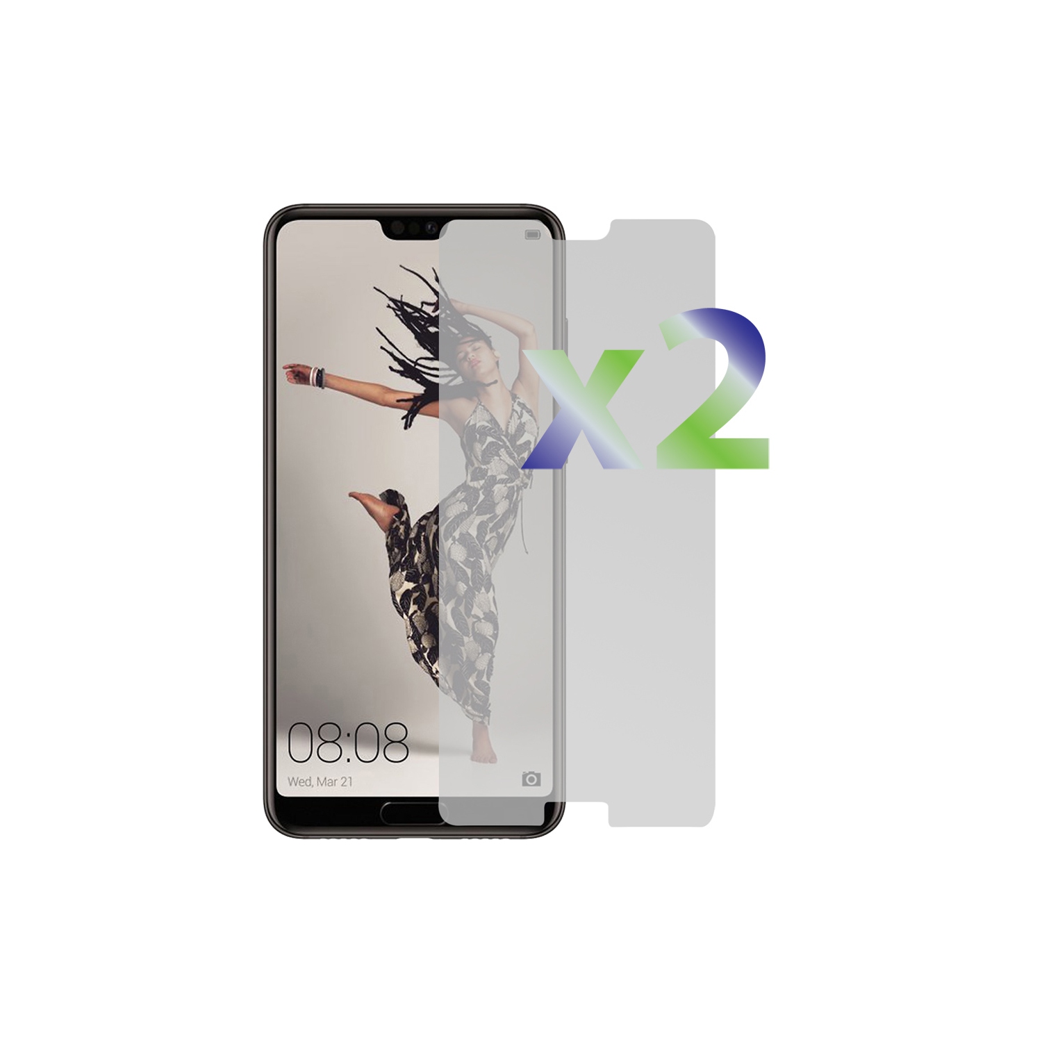 2 protecteurs d’écran d’Exian pour P 20 Pro de Huawei