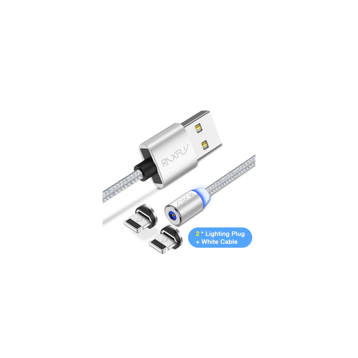 Magnetic Cable Lightning to USB Cable For iPhone X 8 7 Plus 6 6S Charging