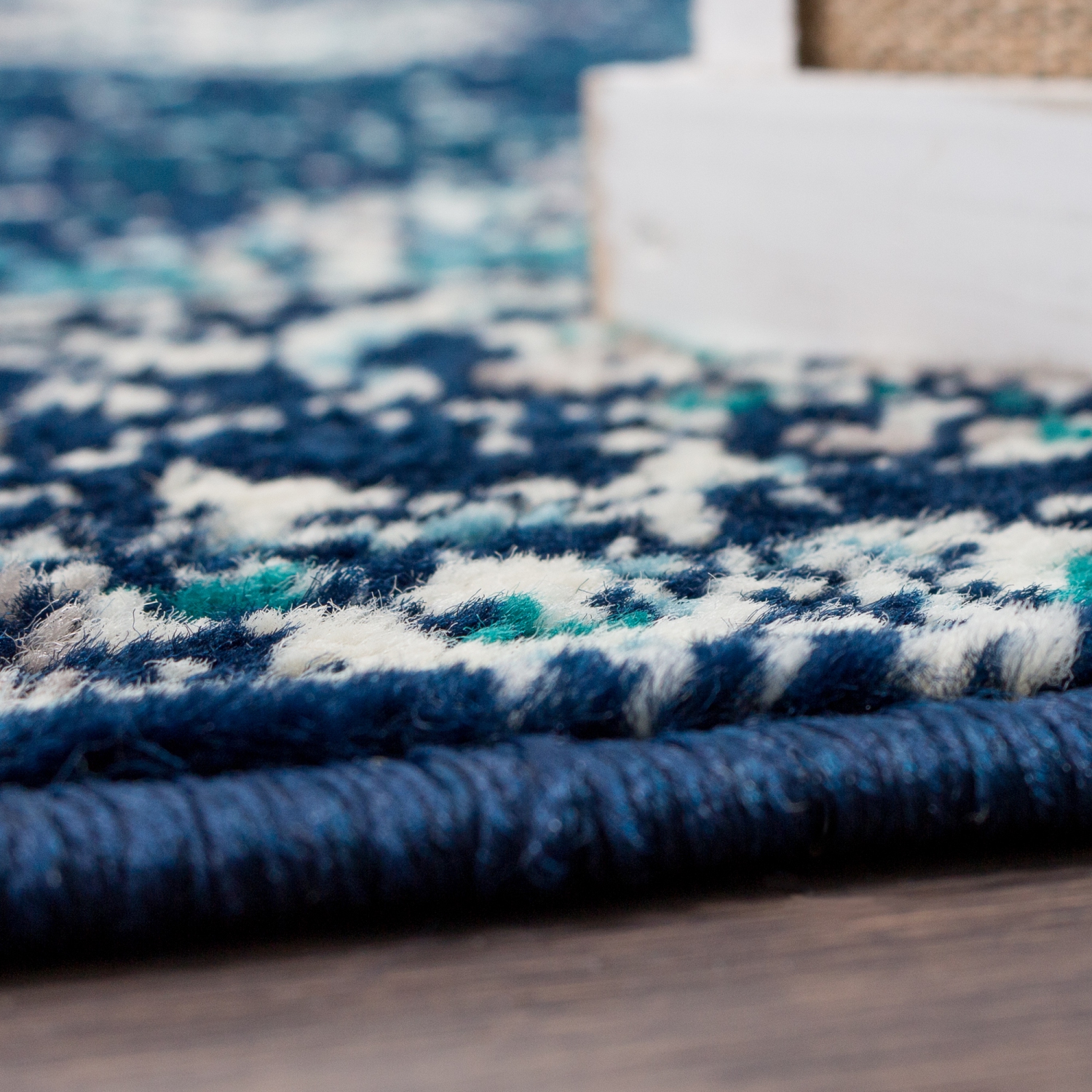 Saville Vintage Navy Area Rug 5'3"x7'8"