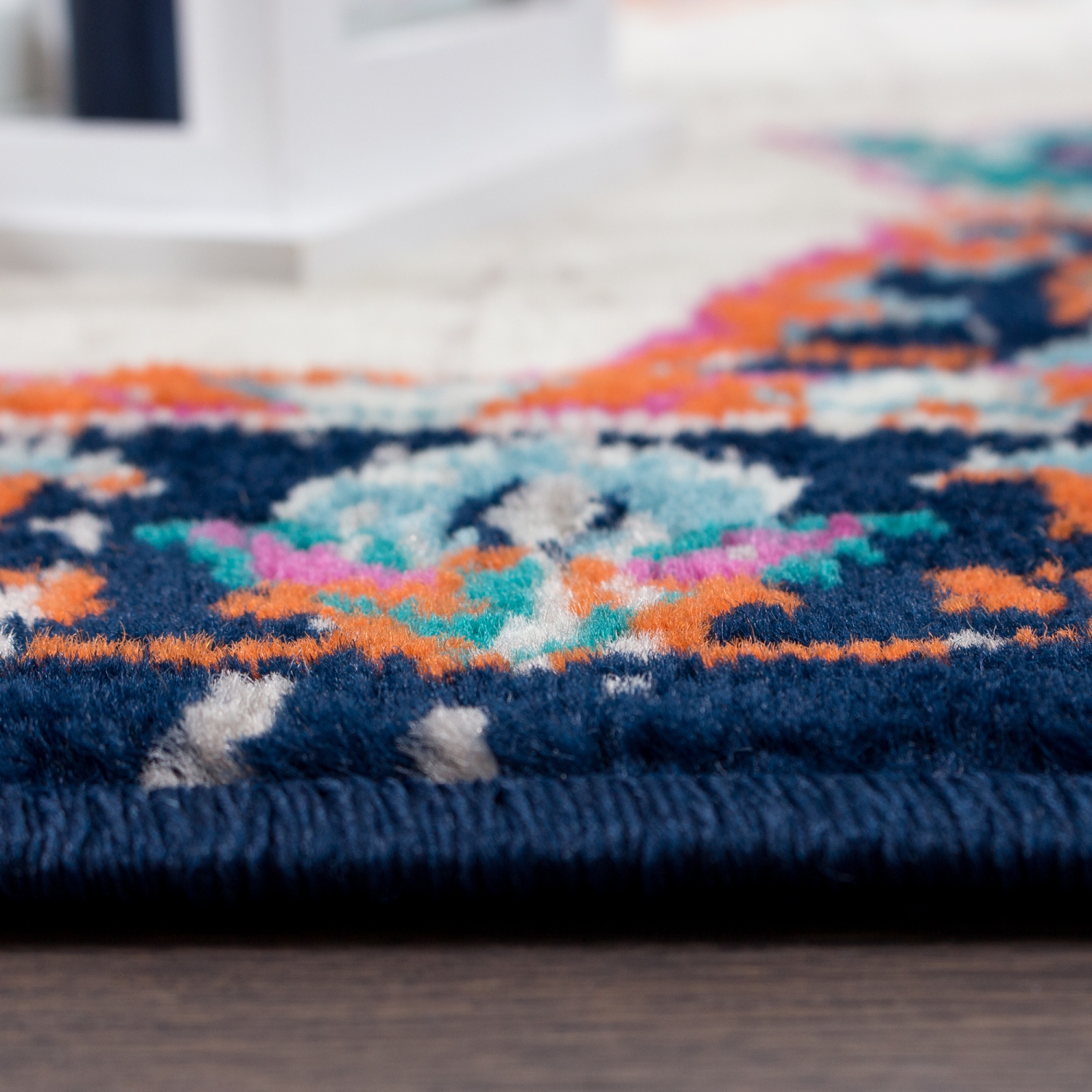 Tapis d'appoint Saville Vintage, rose, 5 pi 3 po x 7 pi 8 po