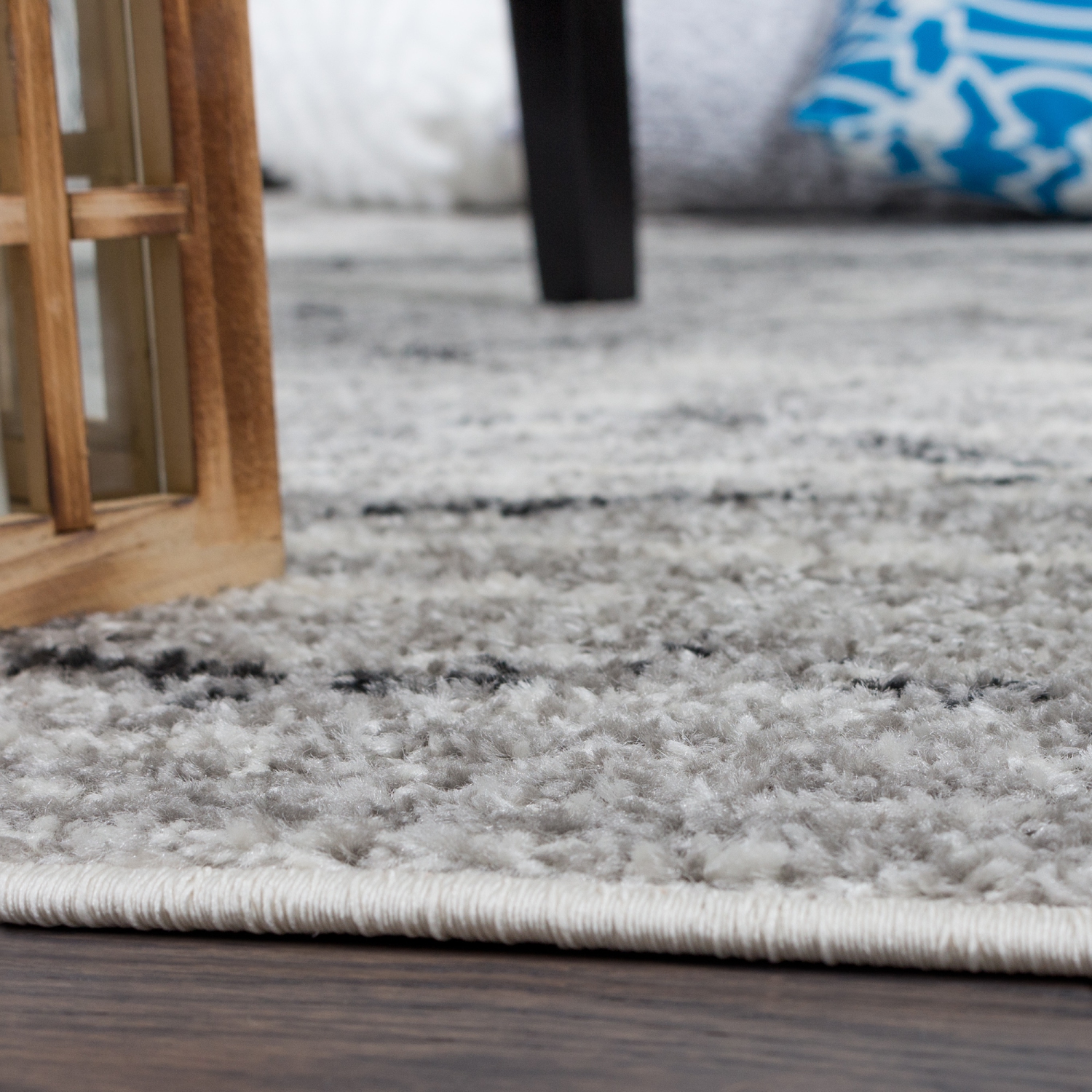 Lavan Trellis Grey Area Rug 6'7" x 9'4"