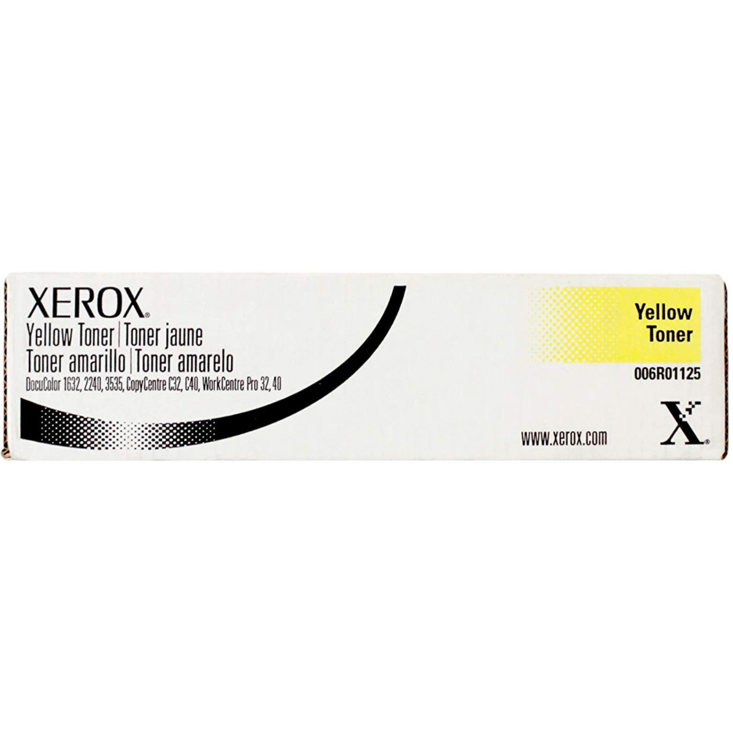 Xerox 006R01125, Yellow Original Toner Cartridge, For Xerox DocuColor 1632, 2240, 3535