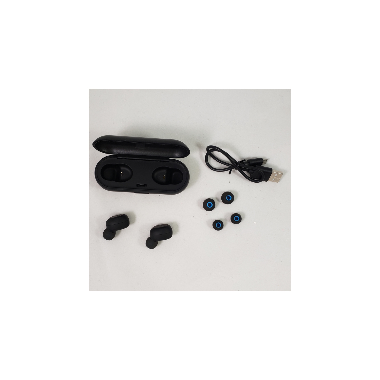 Petit casque d’écoute Bluetooth BTM884 d’Escape Platinum avec étui de chargement - Noir