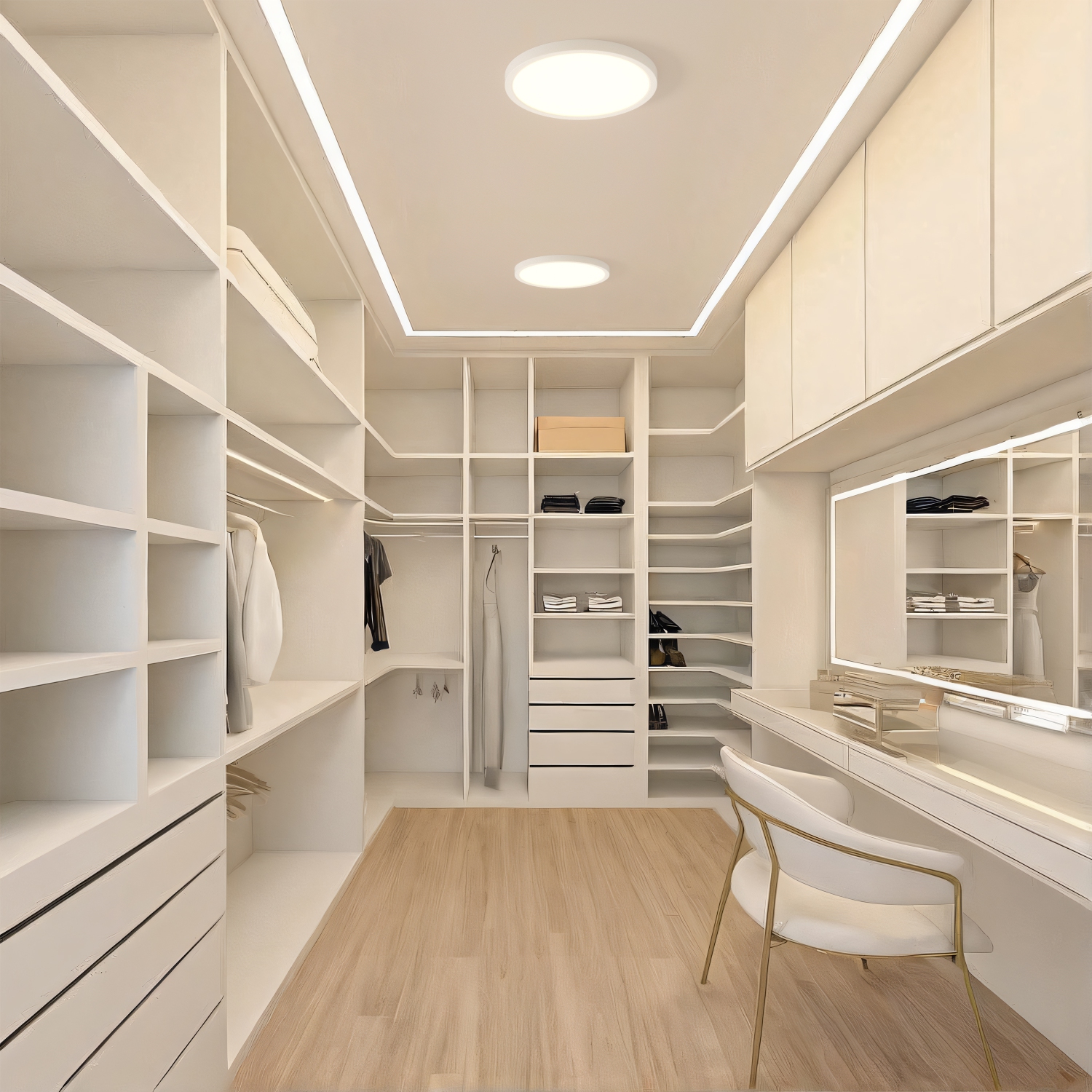 BAZZ 14 Inch White Flush Mount LED Ceiling Panel