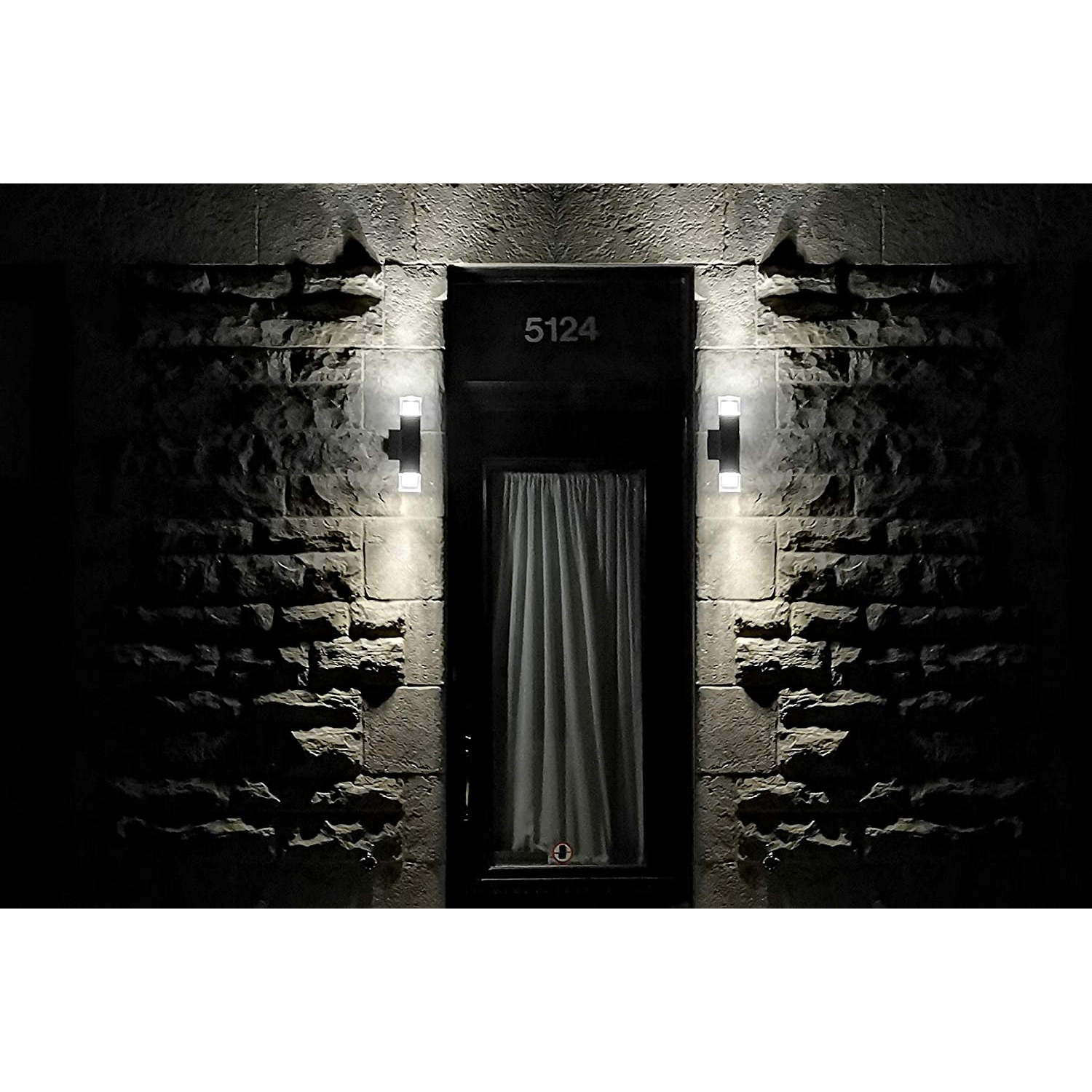 BAZZ Applique murale extérieure Luvia DEL noir