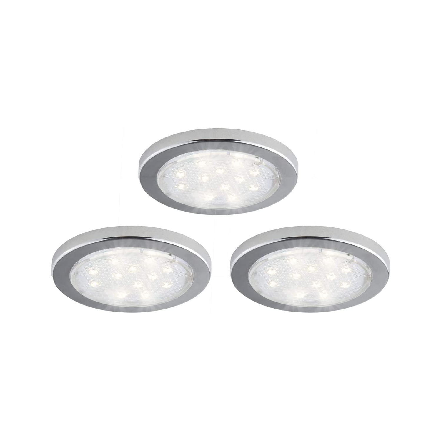 Rondelle à DEL de dessous d’armoire BAZZ, paq. 3