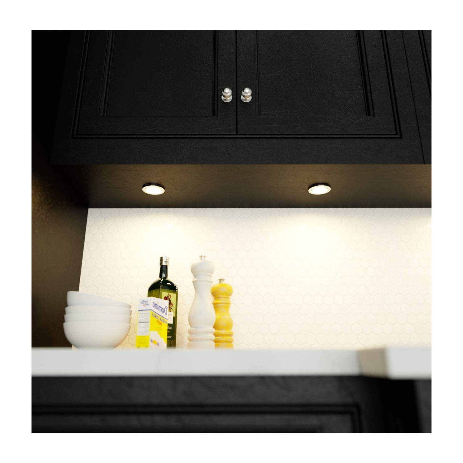 Rondelle à DEL de dessous d’armoire BAZZ, paq. 3