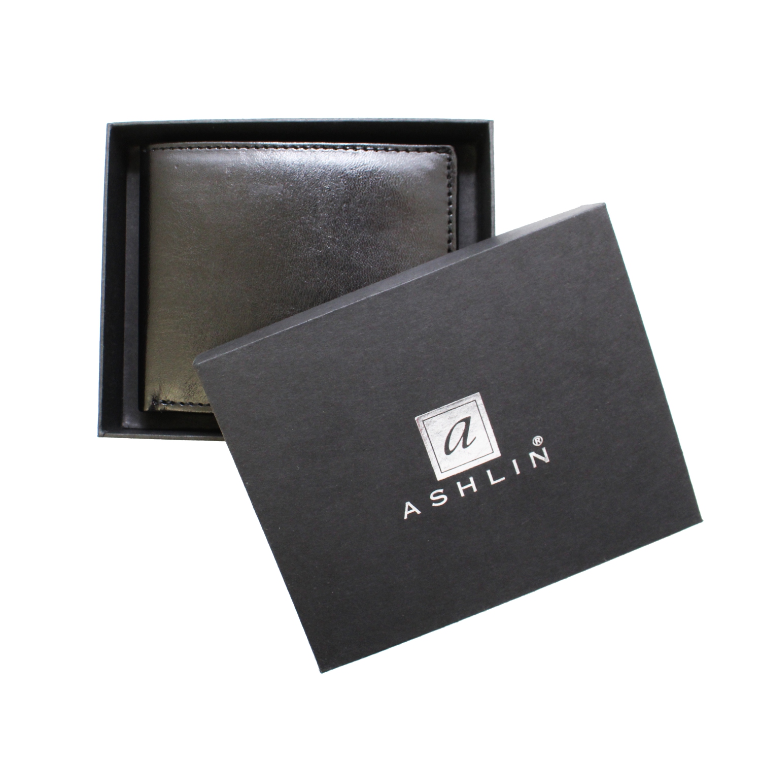 Ashlin® DESIGNER | BERNARD RFID Bifold wallet 10 card pockets