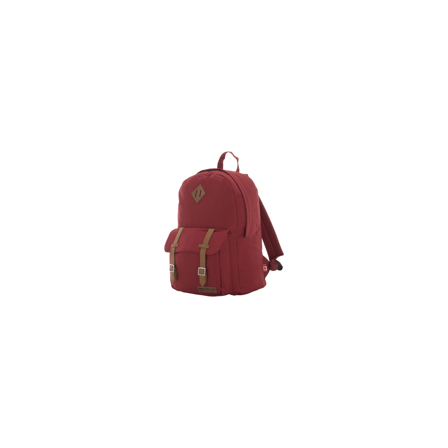 Sac à dos College Romantica de WillLand Outdoors pour portable de 15.4 po - Bourgogne