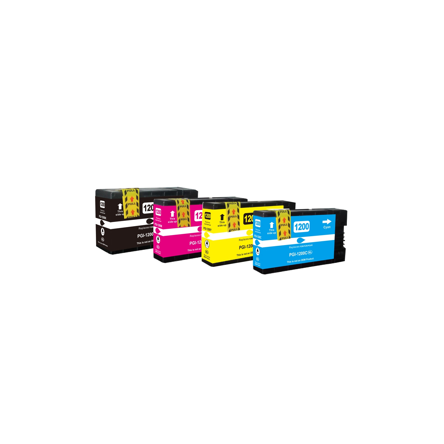Max Saving - 4PK PGI 1200XL Pigment Ink Replacement for Canon PGI-1200XL 9183B001 Printer Fit printer: MAXIFY MB2020 MAXIFY MB2120 MAXIFY MB2320 MAXIFY MB2720