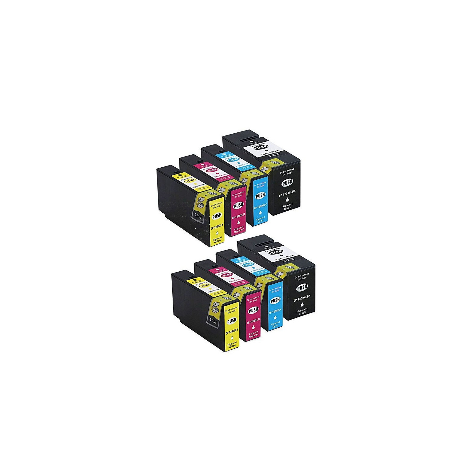 Max Saving - 8 Ink Cartridge (2K,2C,2M,2Y) Compatible For Canon PGI-1200XL, PGI1200XL ,MAXIFY MB2020 MB2120 MB2320 MB2720