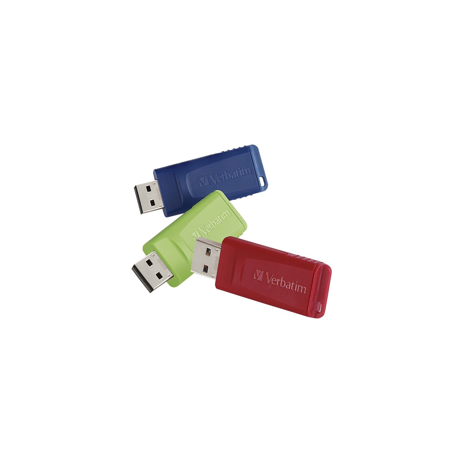 Microban 32GB Store 'n' Go USB Flash Drive - 3pk - Red, Green, Blue