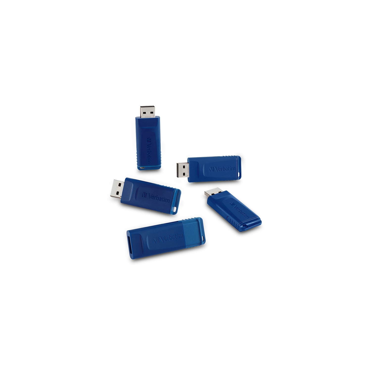 Microban 16GB USB Flash Drive - 5pk - Blue
