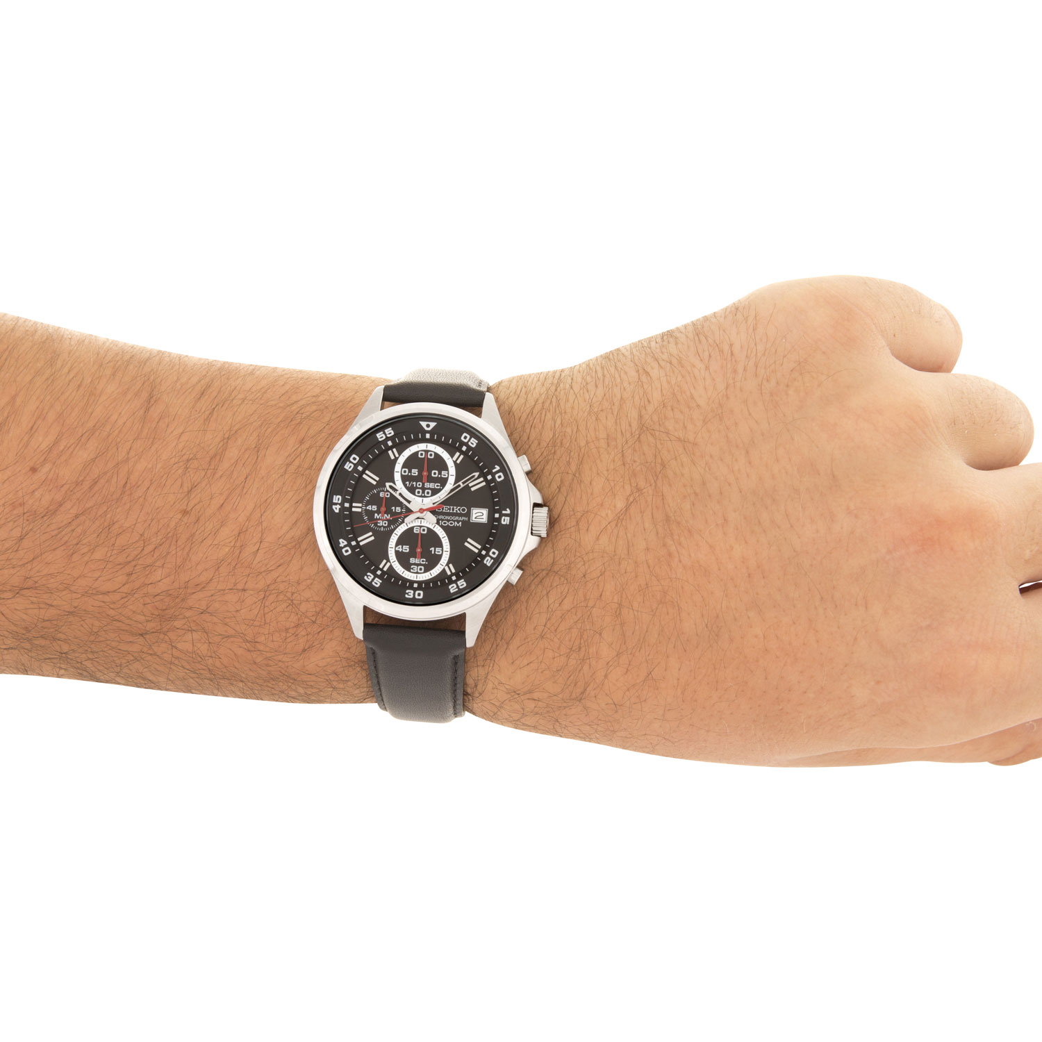seiko 43mm men's chronograph