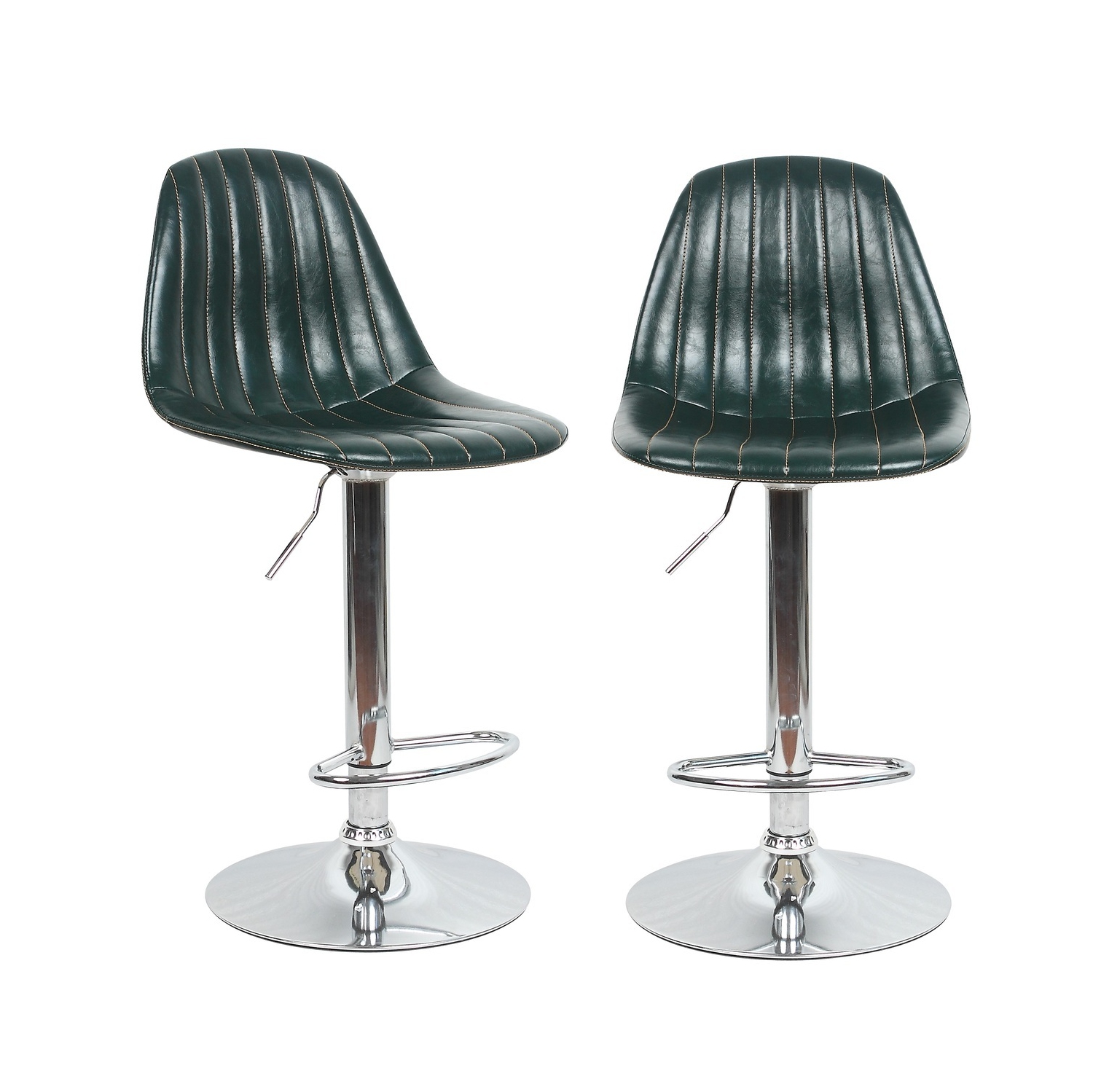 Viscologic Elite Swivel Height Adjule Bar Stools Set Of 2 Viscologic Elite Swivel Height Adjule Bar Stools Set Of 2 Barstools Royal Green Only