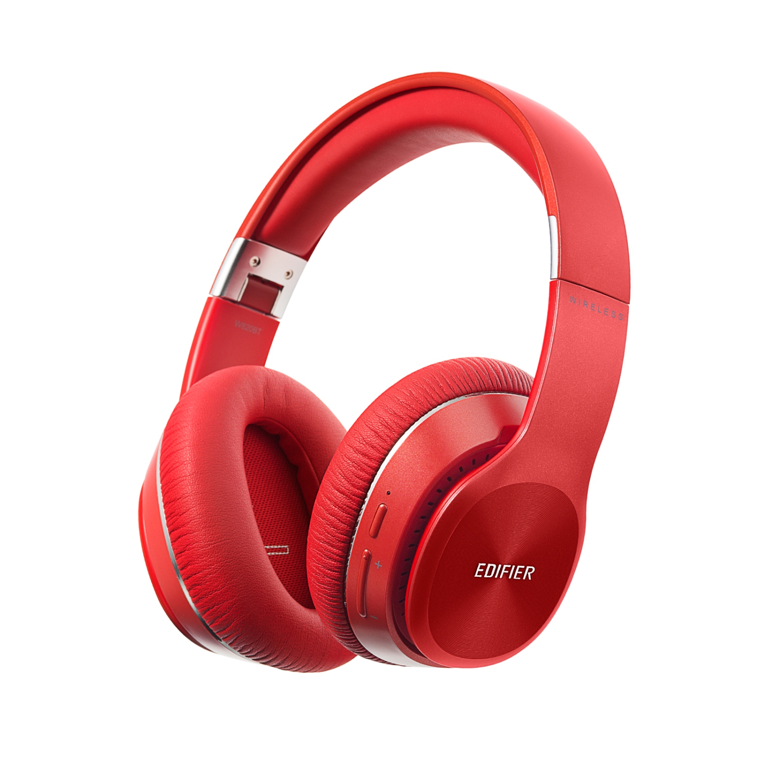 Edifier W820BT Bluetooth v4.1 Stereo Headphones Foldable 80 Hours of Battery Life Flexible Steel Headband Comfortable - Red