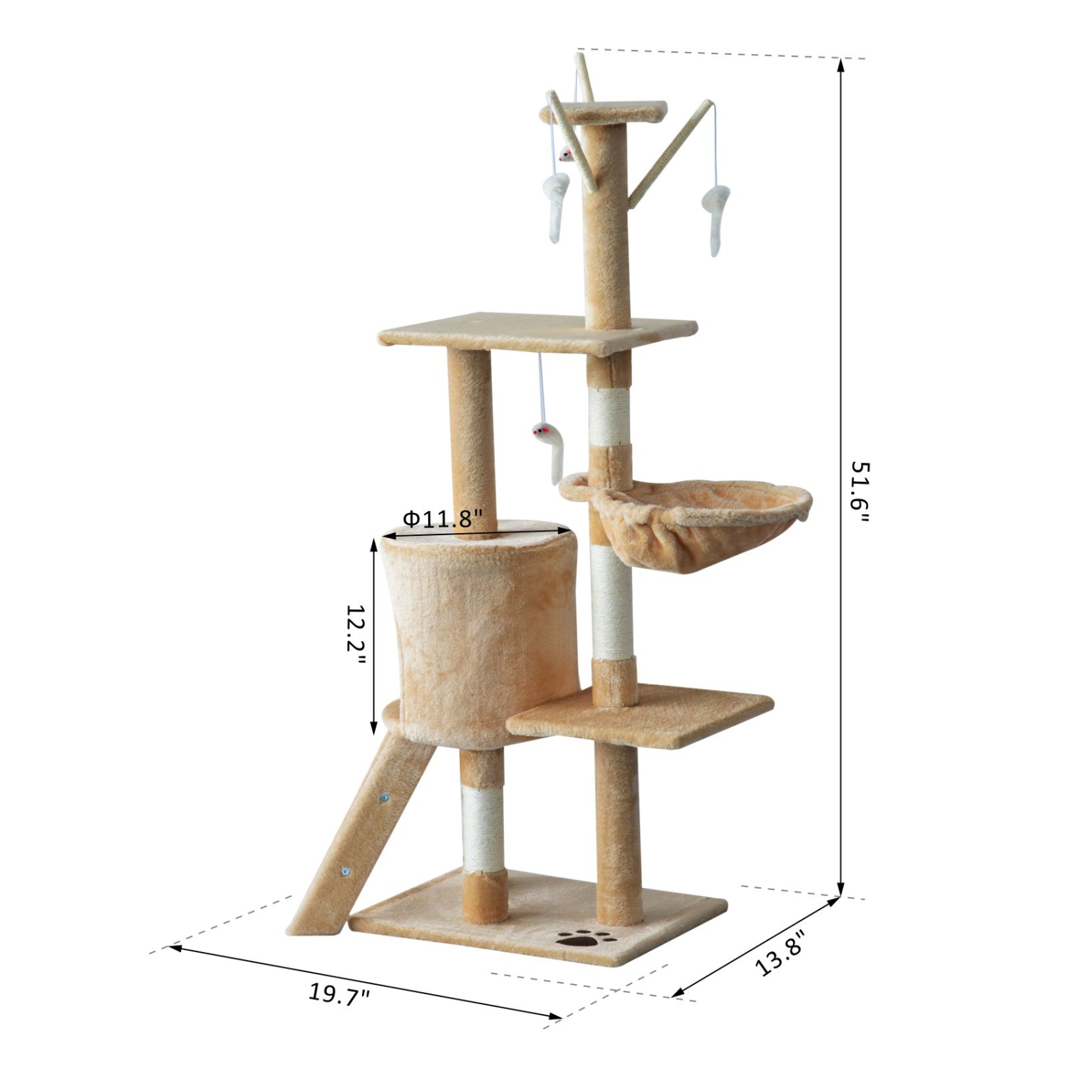 pawhut cat tree instructions