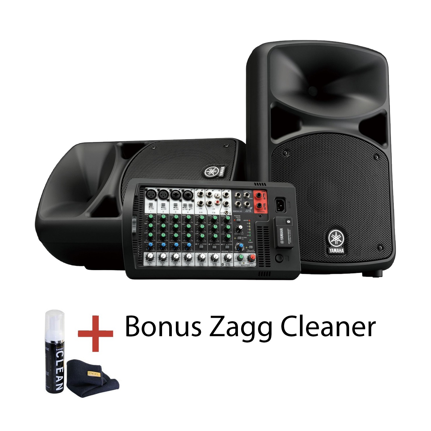 Yamaha STAGEPAS 600BT Portable PA System with added Zagg Foam Cleaner