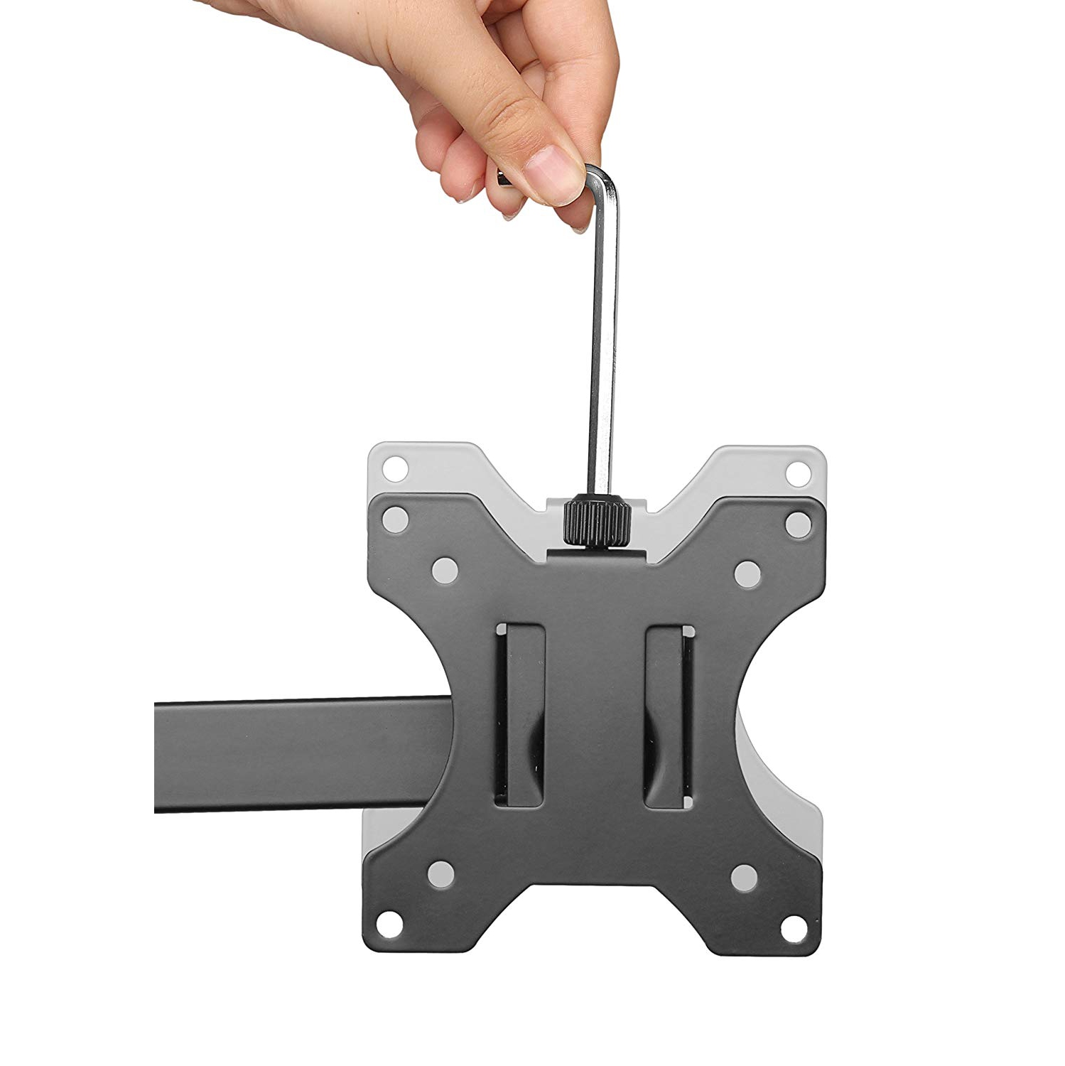 Single Arm Desk Mount for 13"-32" Monitor | Fully Adjustable, Rotates, Swivels and Tilts | Black