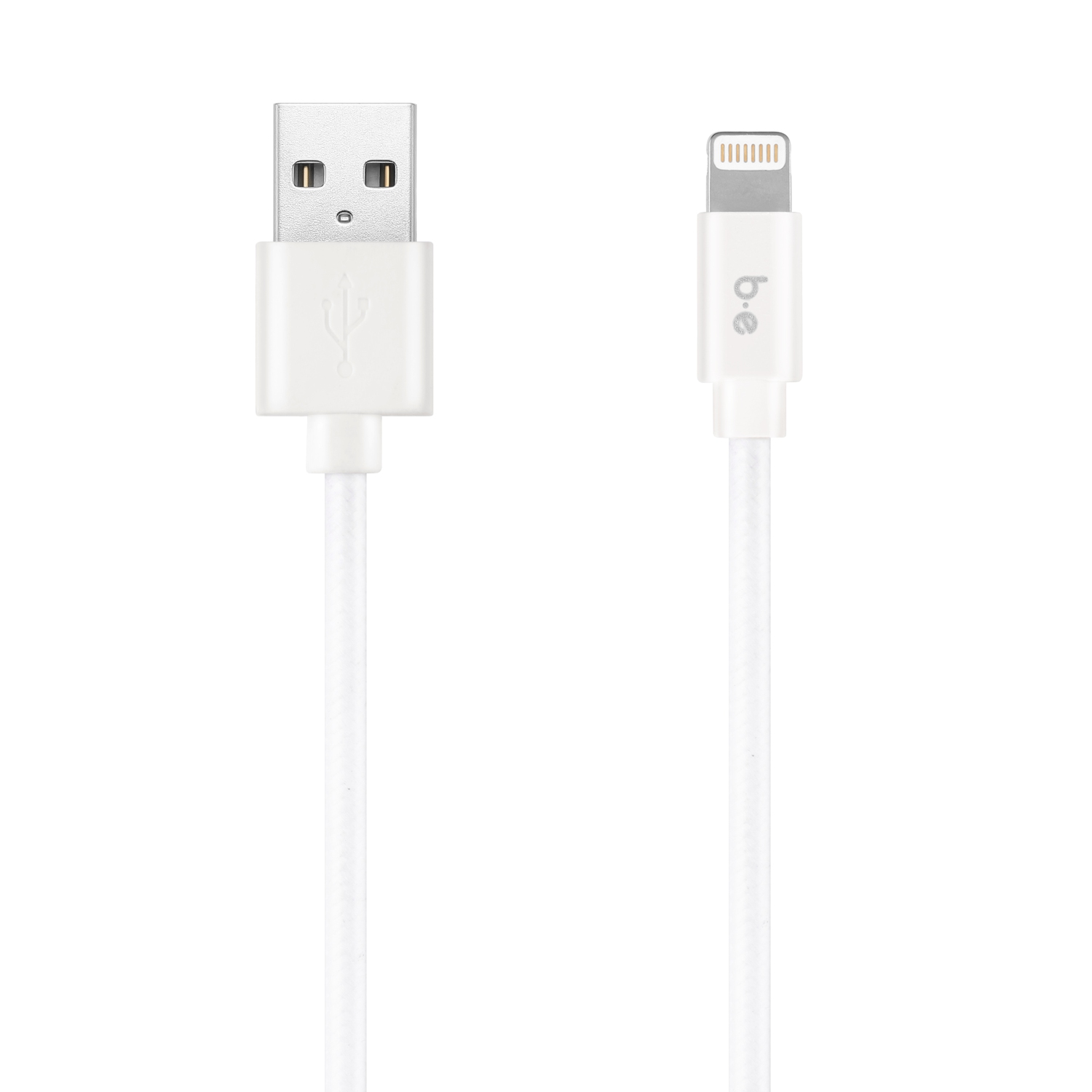 Blu Element Braided Charge/Sync Lightning USB 4ft White