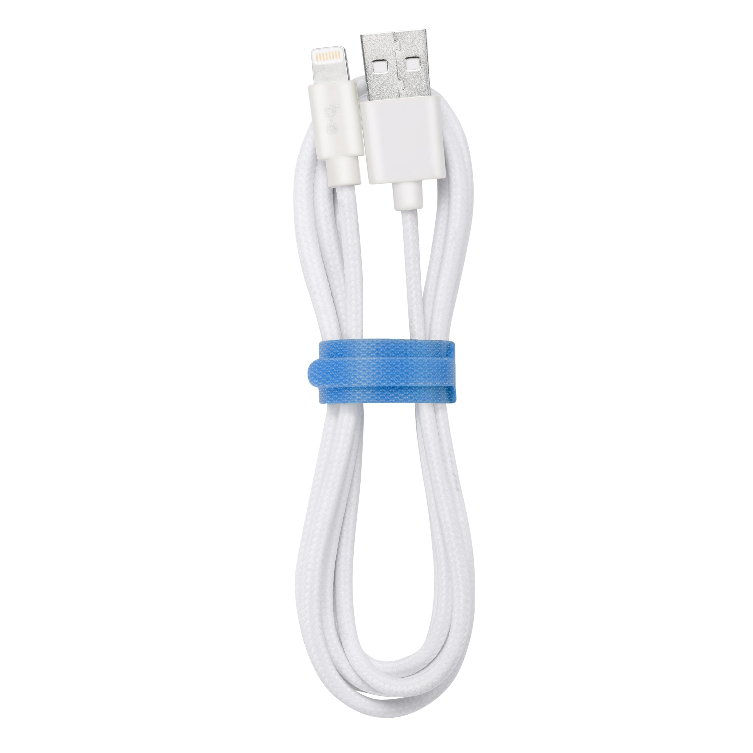 Blu Element Braided Charge/Sync Lightning USB 4ft White