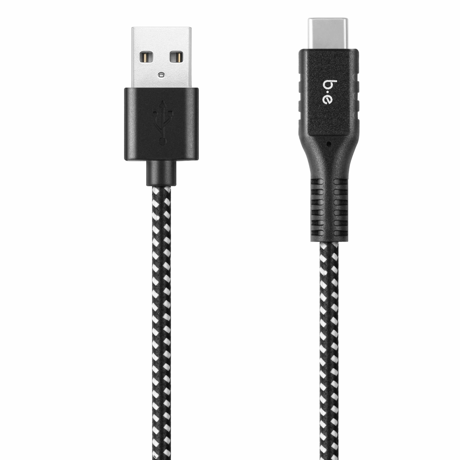 Câble tissé de chargement/synchronisation USB-C à USB-A de Blu Element 4&nbsp;pi | Zèbre