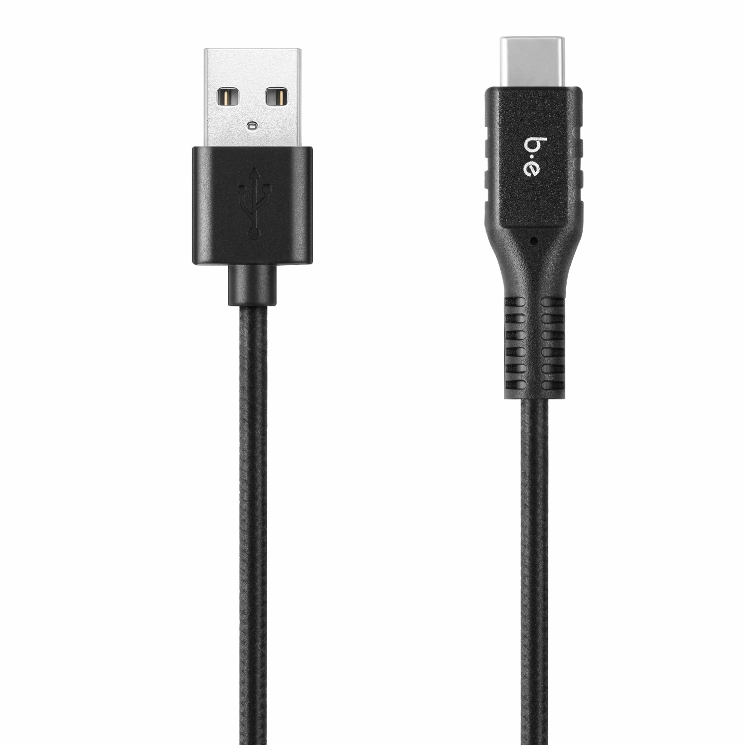 Blu Element Braided Charge/Sync USB-C to USB-A Cable 6ft | Black