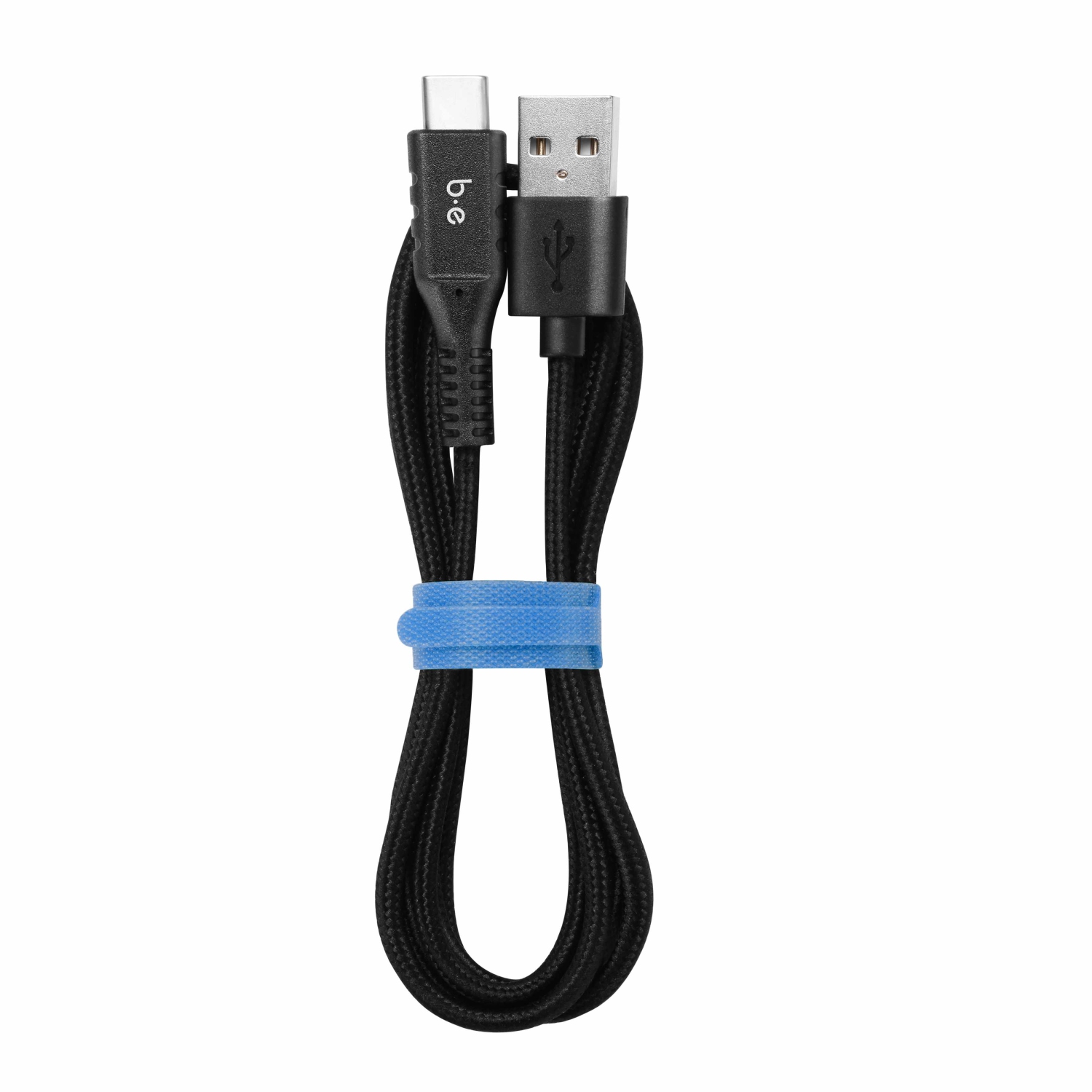 Blu Element Braided Charge/Sync USB-C to USB-A Cable 6ft | Black