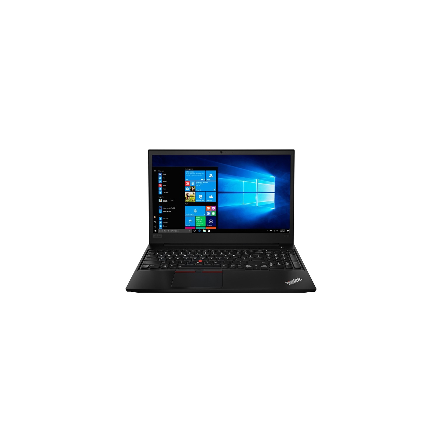 Lenovo ThinkPad E585 20KV000XUS 15.6" Notebook - 1366 x 768 - Ryzen 3 2200U - 4 GB RAM - 500 GB HDD - Glossy Black