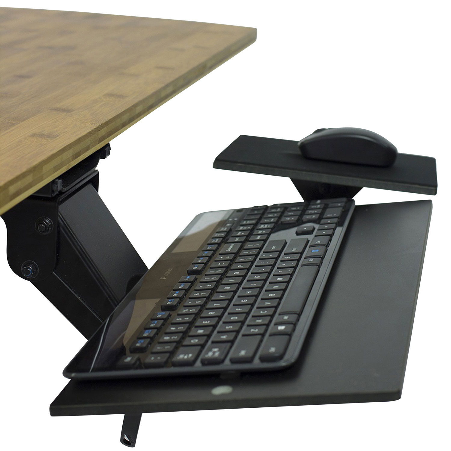 Uncaged Ergonomics KT1 Adjustable Ergonomic Keyboard Tray - Black