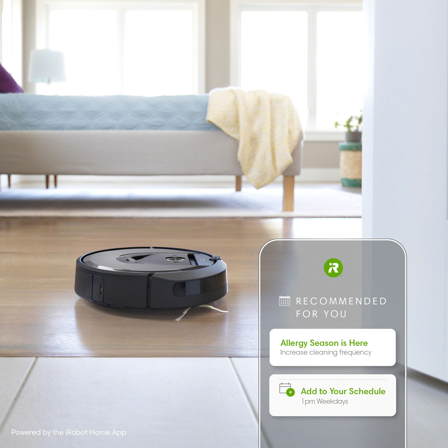 Aspirateur robot connecté Wi-Fi Roomba i7+ à élimination automatique de la poussière d'iRobot