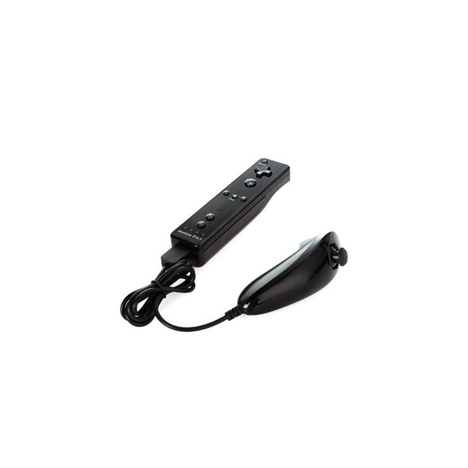 Controller Wii Remote & Nunchuk With Motion Plus (Black) (Generic)