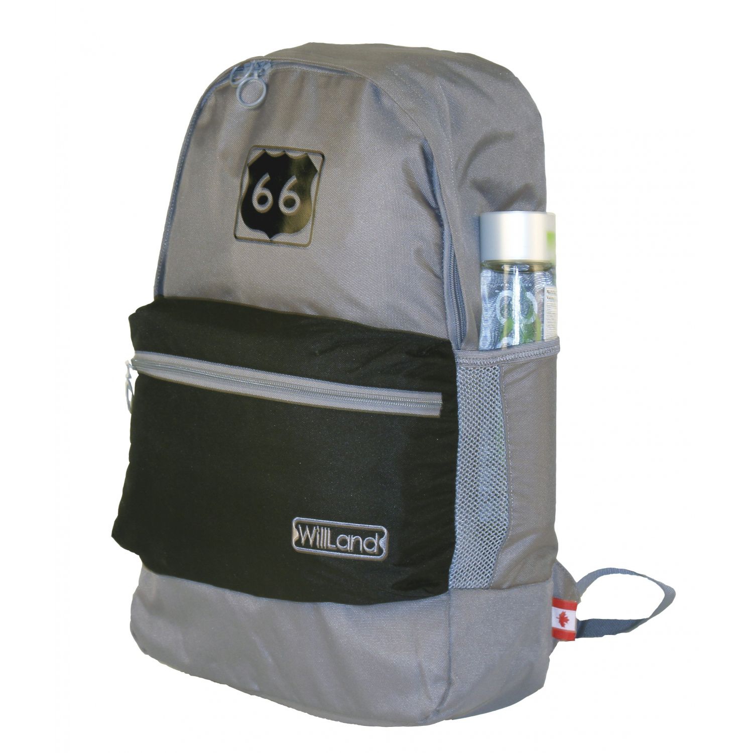 WillLand Outdoors Scenery "66" Backpack, Light Grey/Blue
