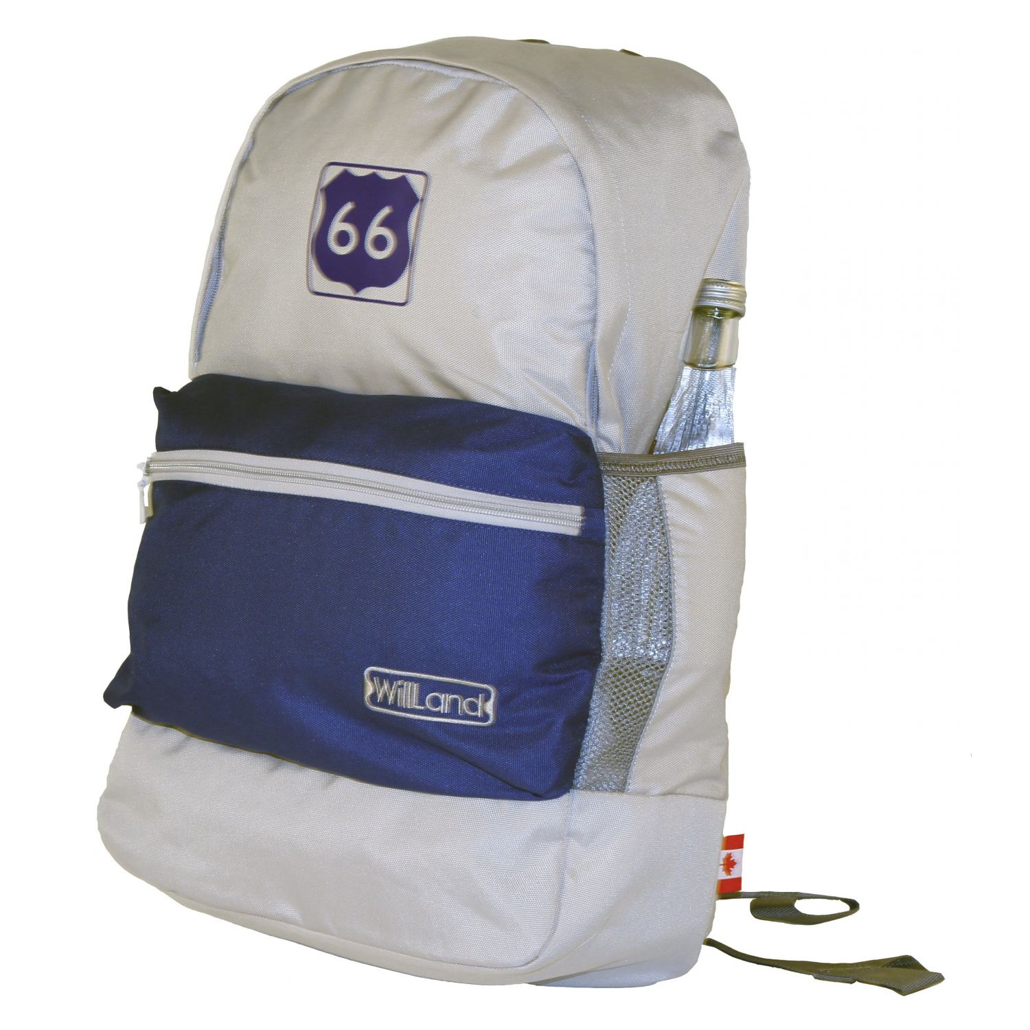 WillLand Outdoors Scenery "66" Backpack, Blue/Light Grey