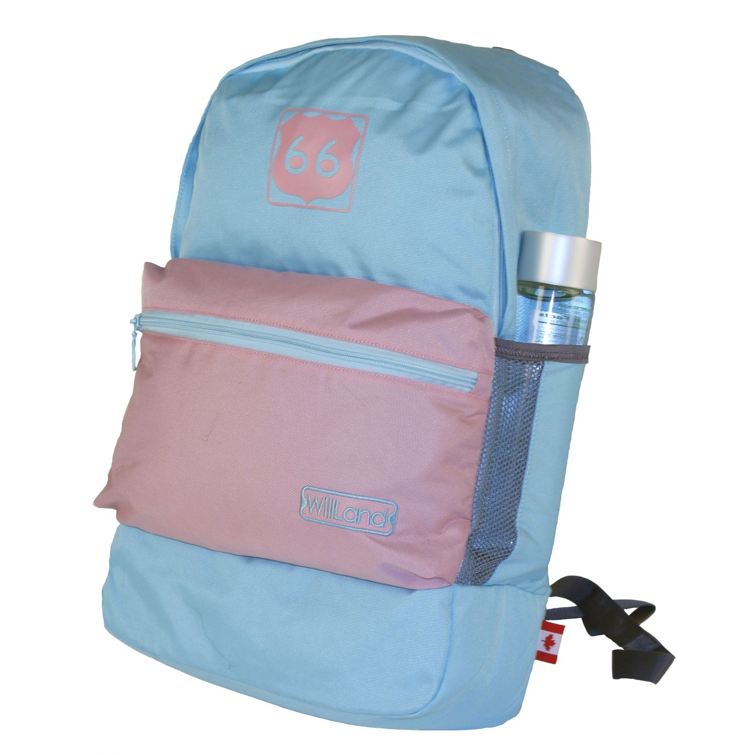 WillLand Outdoors Scenery "66" Backpack, Blue/Light Grey