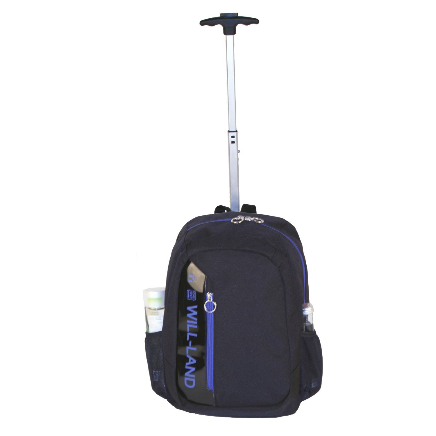 WillLand Outdoors Easy Transit Backpack on Wheels, Blue