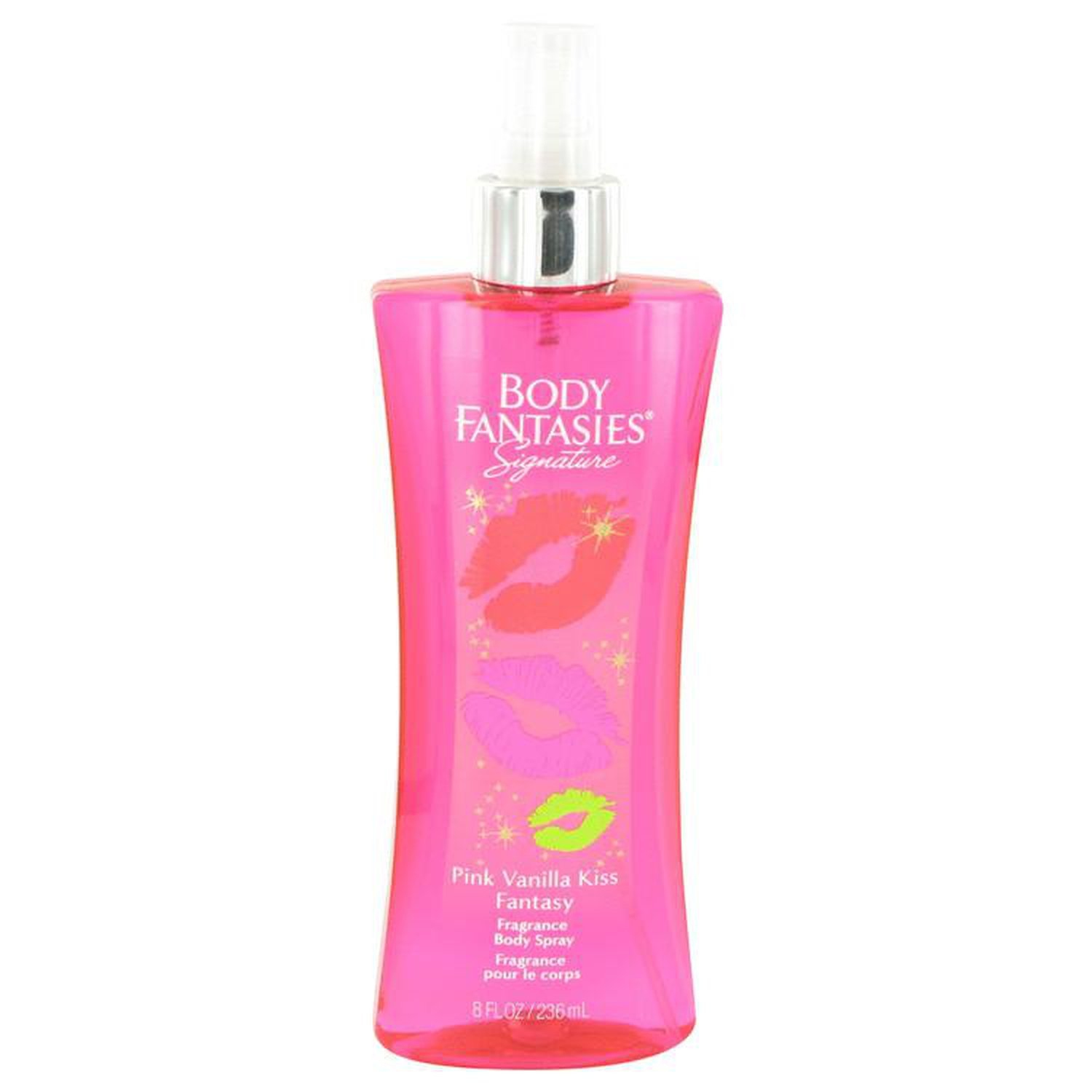 Body Fantasies Signature Pink Vanilla Kiss Fantasy by Parfums De Coeur Body Spray 8 oz
