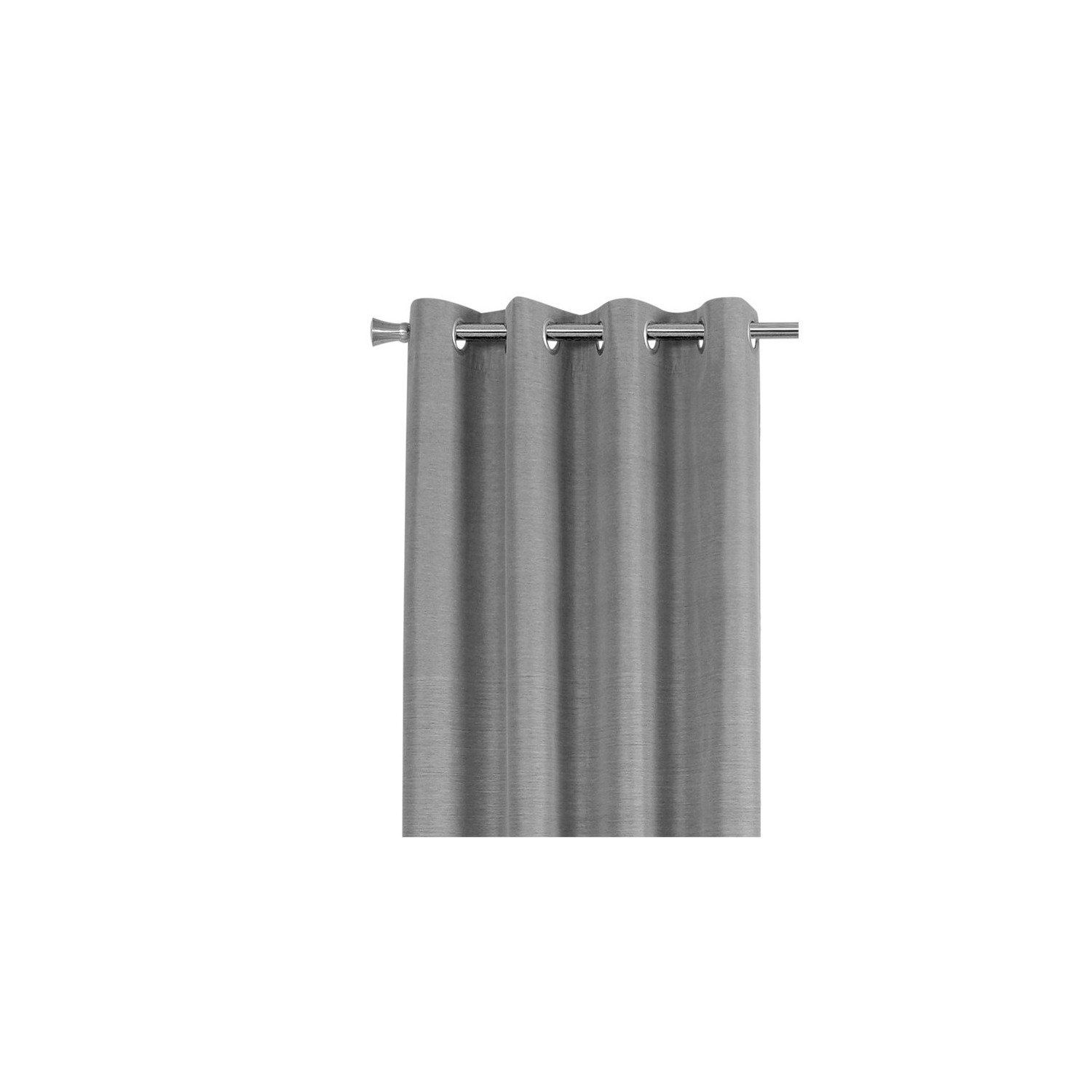 Monarch Specialties i 9842 curtain panel 2pcs 52"w x 95"h grey solid blackout