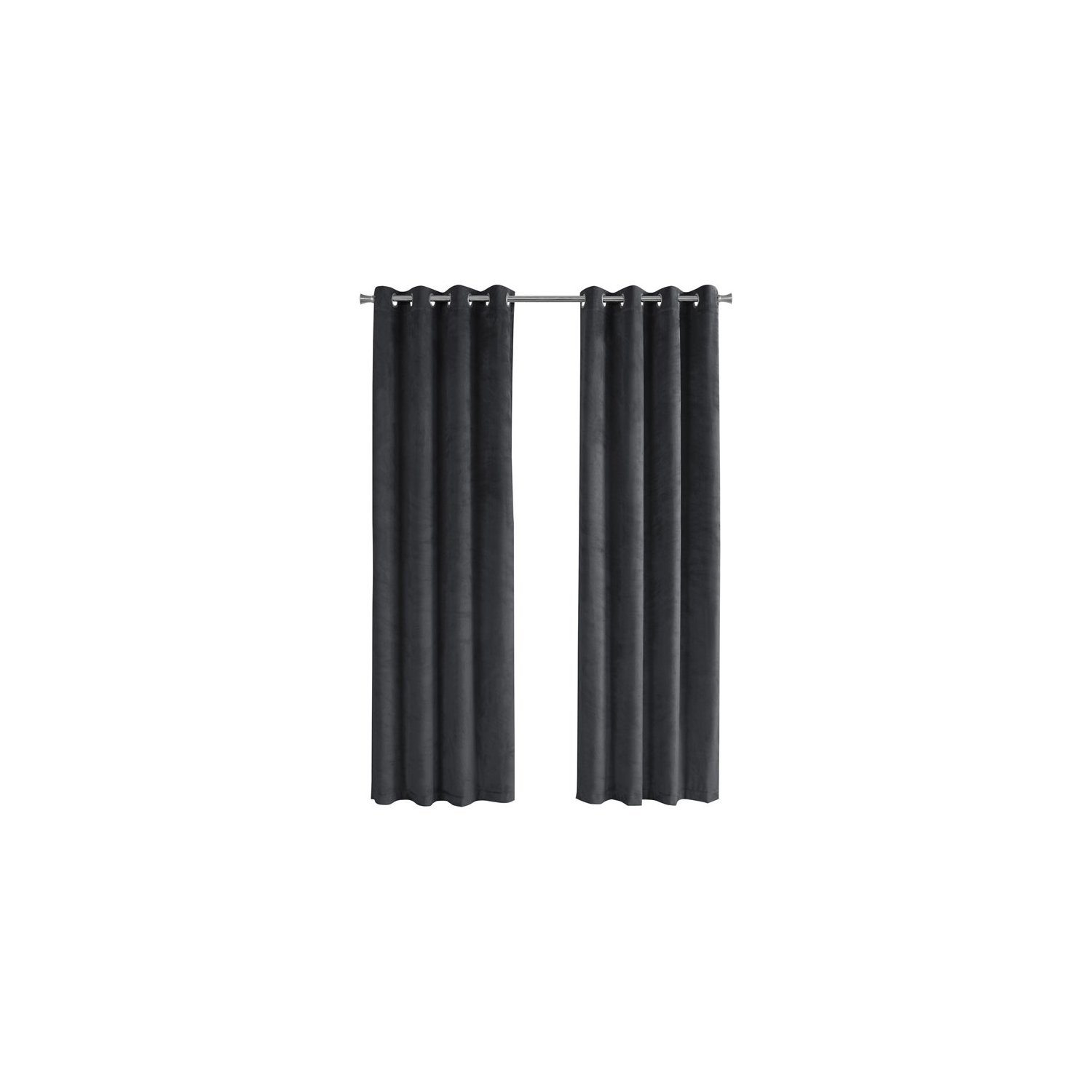Monarch Specialties I 9824 Rideaux 2 pcs 52"L X 95"H Gris Obscurcissant