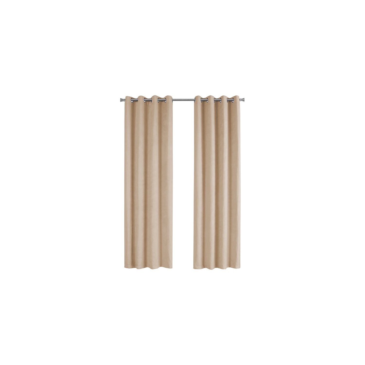 Monarch Specialties i 9800 curtain panel 2pcs 54"w x 84"h beige room darkening