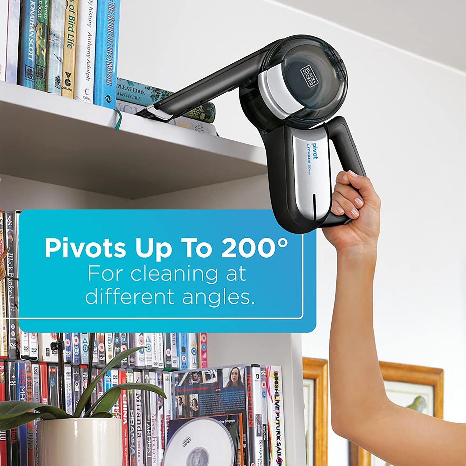 BLACK+DECKER BDH2000PL MAX Lithium Pivot Vacuum, 20-volt