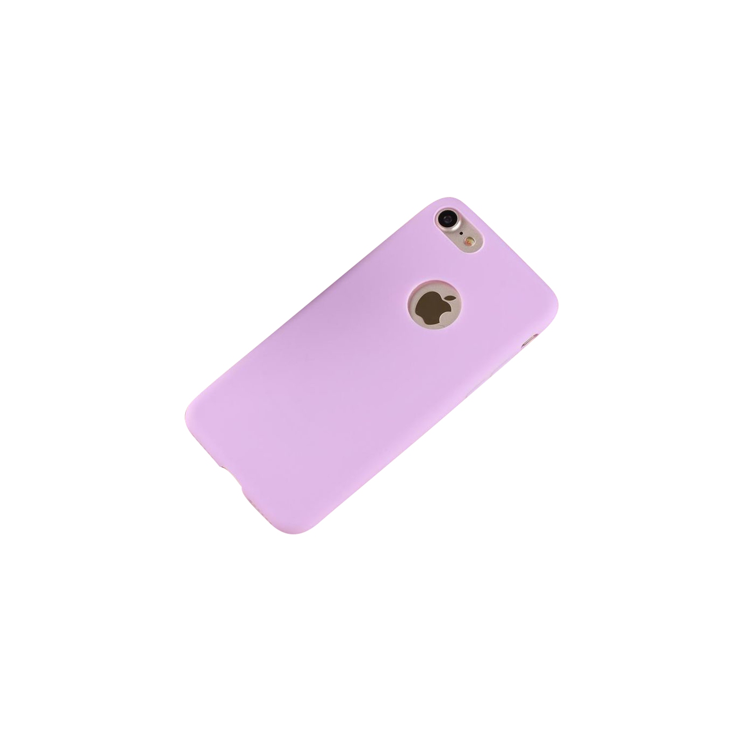 Ultra Thin Solid Matte Candy Color Silicon TPU Soft Phone Case For iPhone 7 / iPhone 8 / iPhone SE (2020) 4.7 - Purple