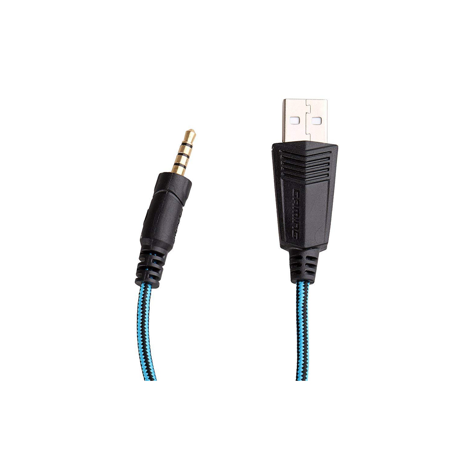 Écouteurs stéréo de 5 mm avec réduction de bruit du micro Casque de jeu pour PC, PlayStation 4, Xbox One et portable