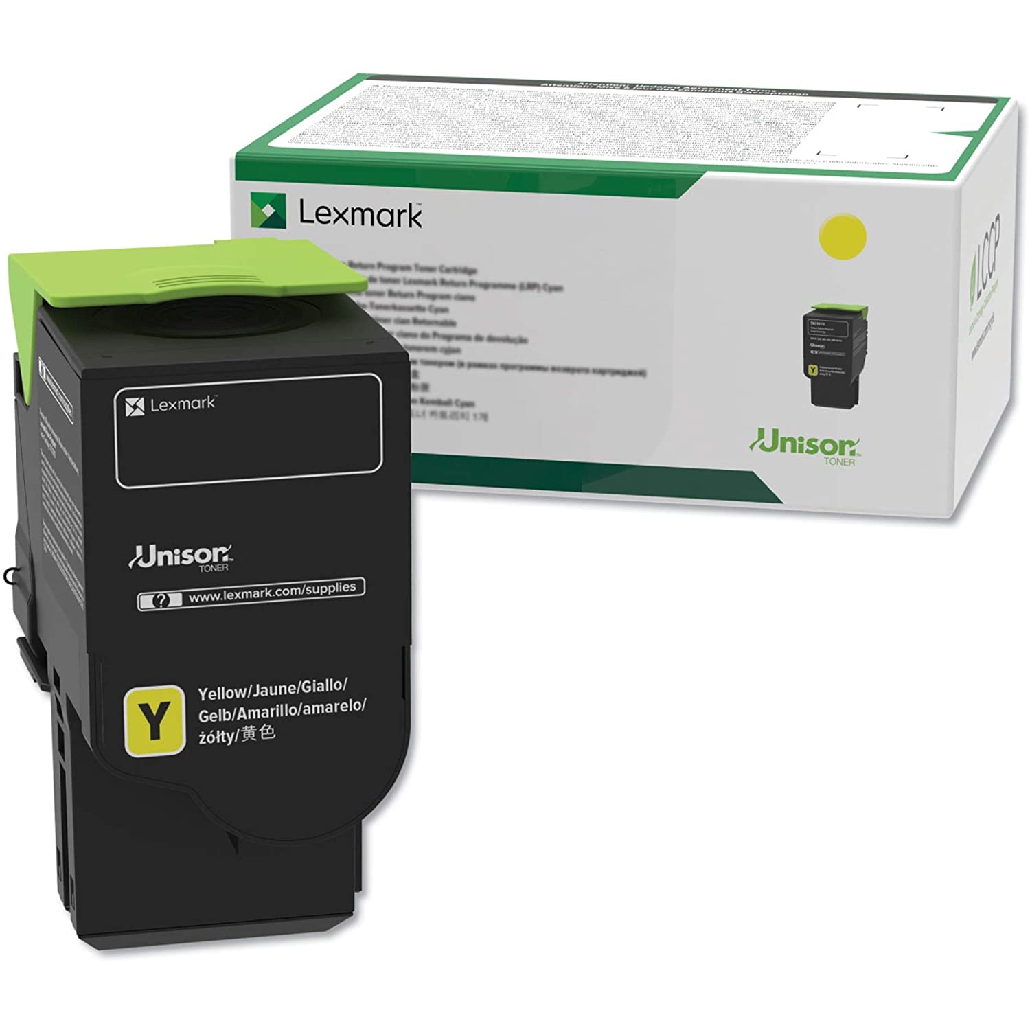 Lexmark - yellow - original - toner cartridge