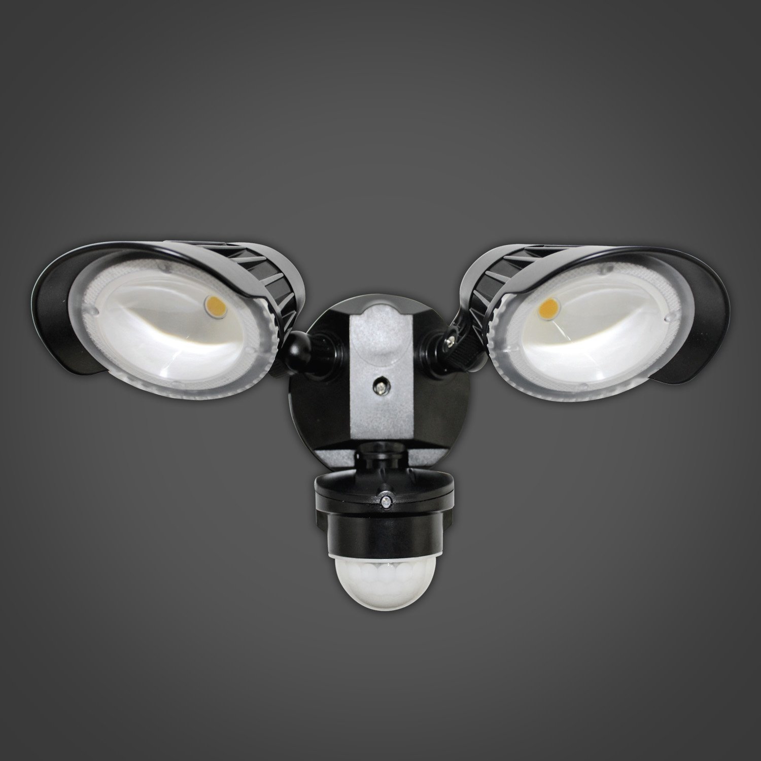 Capteur de mouvement à DEL Xcentricité 2 têtes 23 W/5000 k/2400 L noir