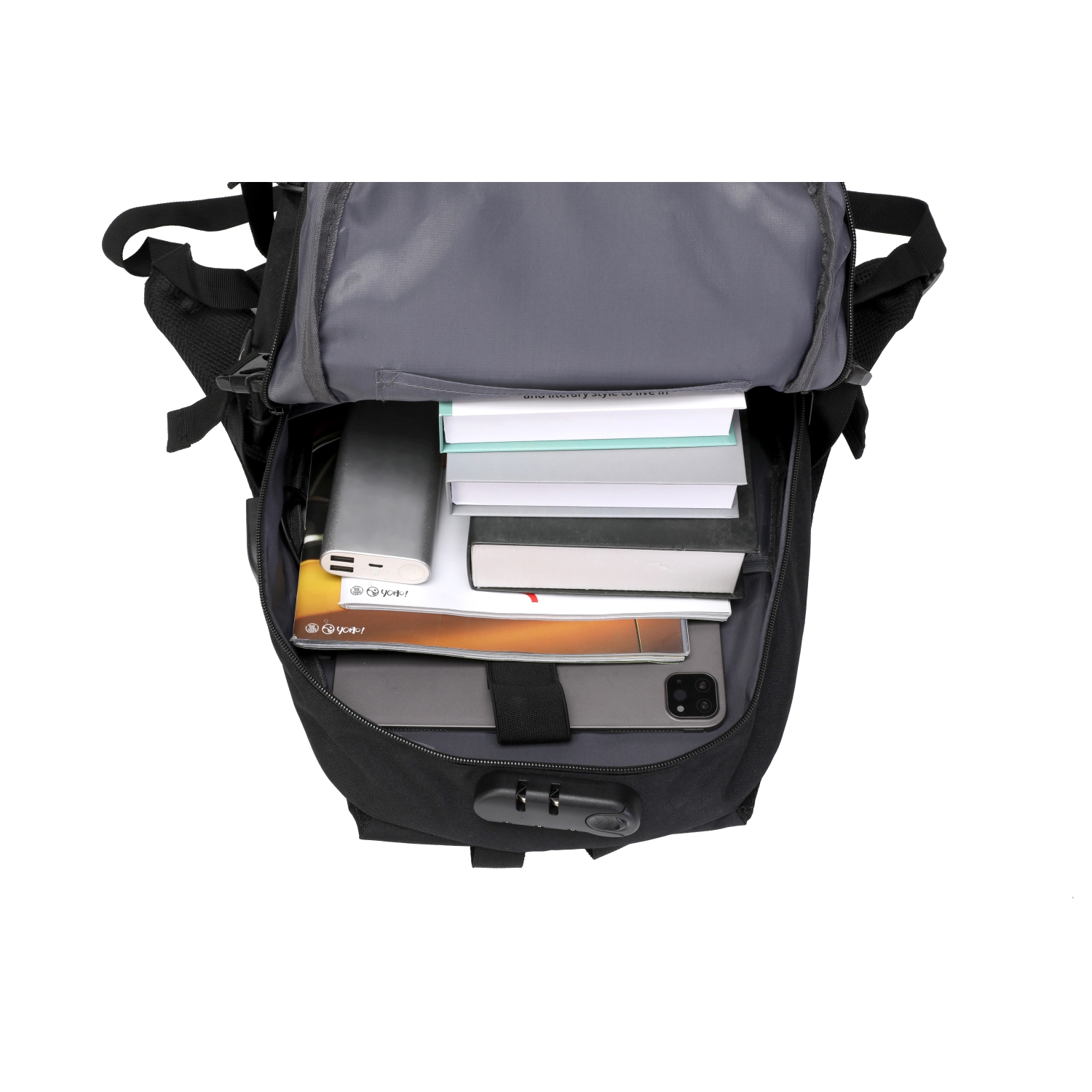 Laptop Travel Slim Backpack Water Resistant Anti-Theft Bag with USB Charging Port and Lock 15.6 Inch Computer Business Backpacks for Men Women