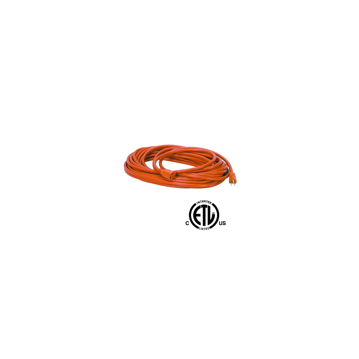 Linkit Security Universal Electrical Power Cord Extension Orange 15 ft