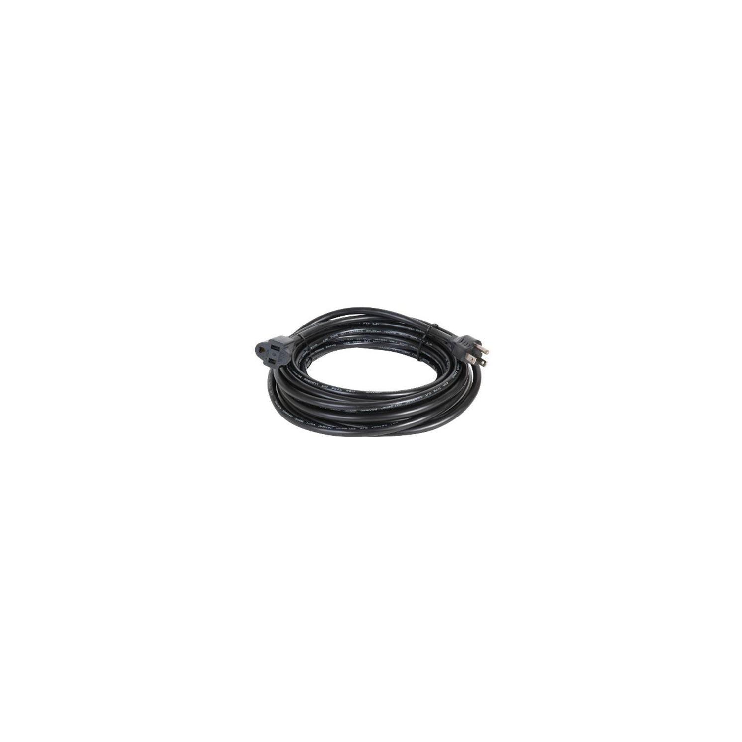 Linkit Security Universal Electrical Power Cord Extension Black 25 ft