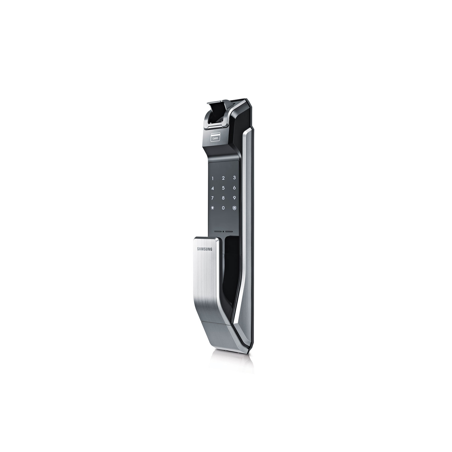 Samsung Smart Digital Push and Pull Handle Mortise Door Lock with Fingerprint (SHS-P718 LMK/EN)