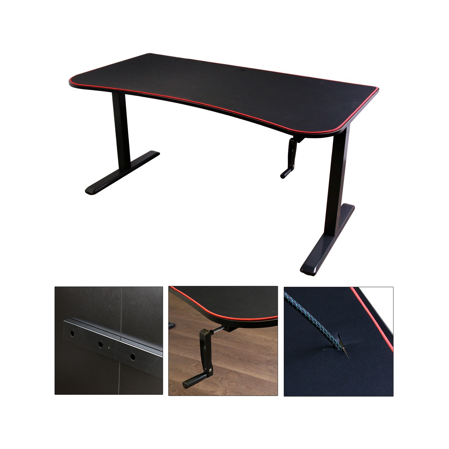 Boost Industries FS-MC63 Floor Standing Manual Height Adjustable Gaming/PC Desk